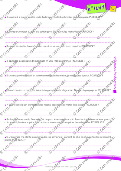Page 2 de la fiche