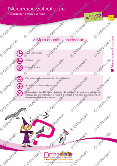 Page 1 de la fiche