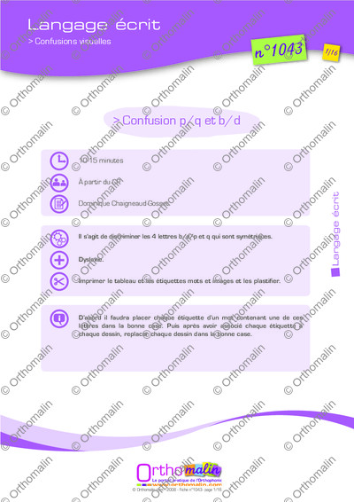 Page 1 de la fiche