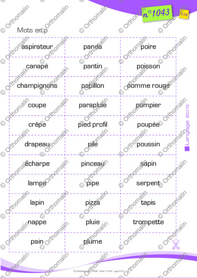 Page 5 de la fiche