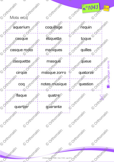 Page 6 de la fiche