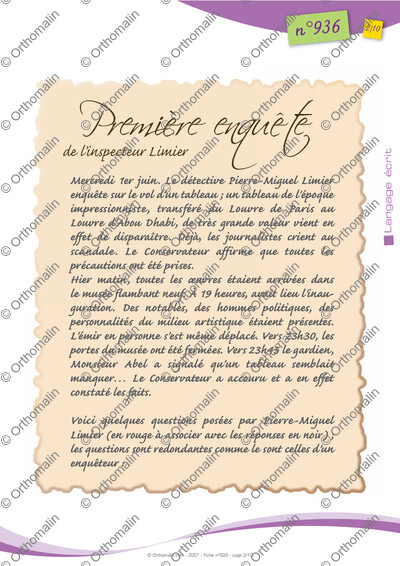 Page 2 de la fiche