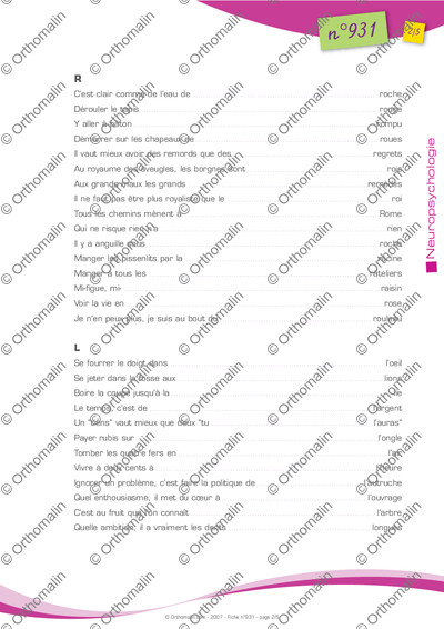 Page 2 de la fiche