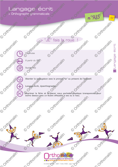 Page 1 de la fiche