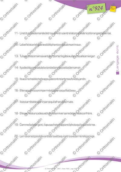 Page 3 de la fiche