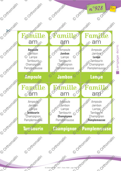 Page 5 de la fiche