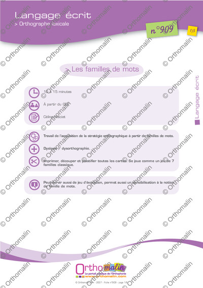 Page 1 de la fiche
