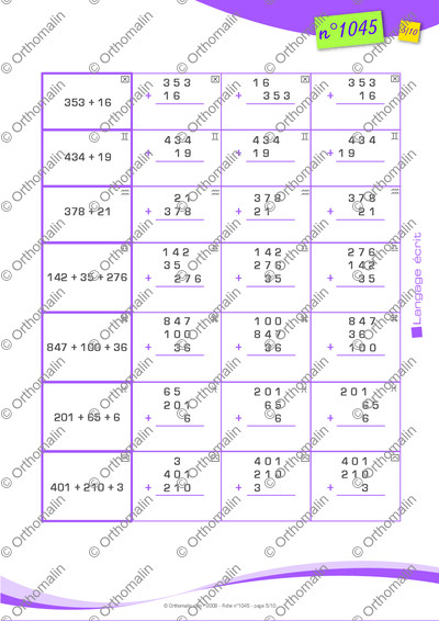 Page 5 de la fiche