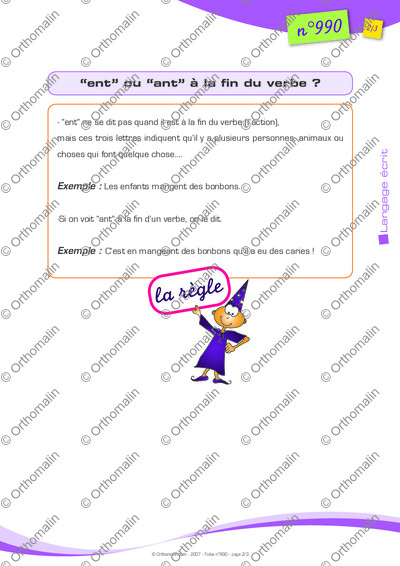 Page 2 de la fiche