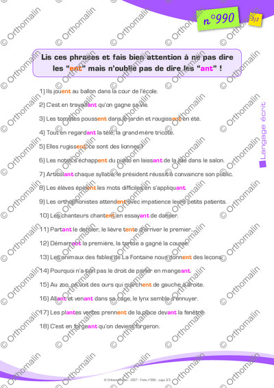 Page 3 de la fiche