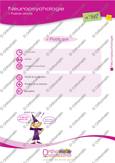 Page 1 de la fiche
