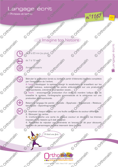 Page 1 de la fiche