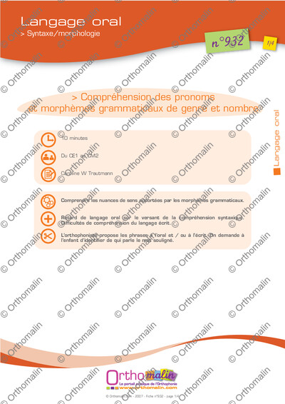 Page 1 de la fiche