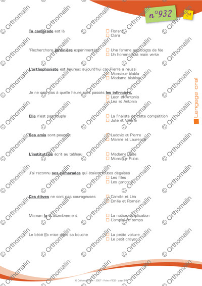Page 3 de la fiche