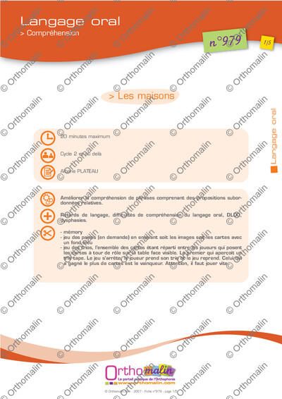 Page 1 de la fiche