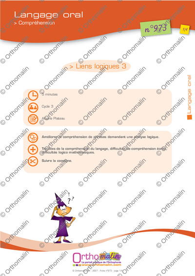 Page 1 de la fiche