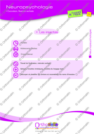 Page 1 de la fiche