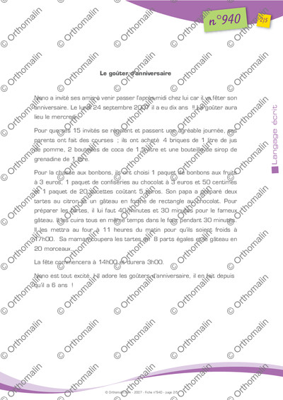 Page 2 de la fiche
