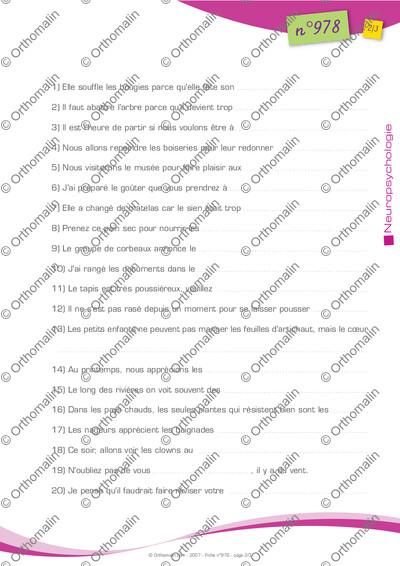 Page 2 de la fiche