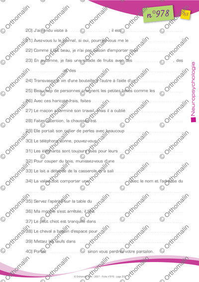 Page 3 de la fiche