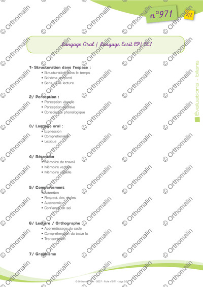 Page 2 de la fiche