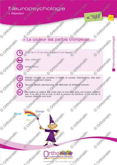 Page 1 de la fiche
