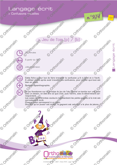 Page 1 de la fiche
