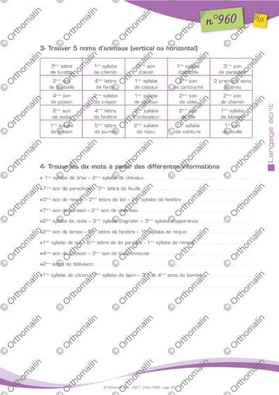 Page 3 de la fiche