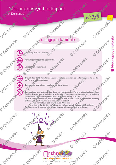 Page 1 de la fiche