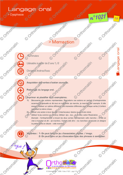 Page 1 de la fiche