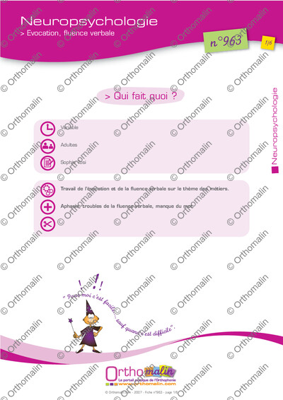 Page 1 de la fiche