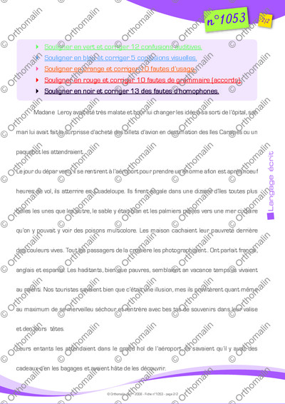 Page 2 de la fiche