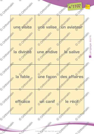 Page 5 de la fiche