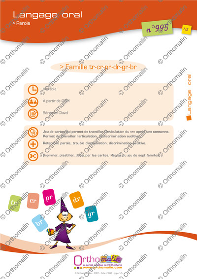 Page 1 de la fiche
