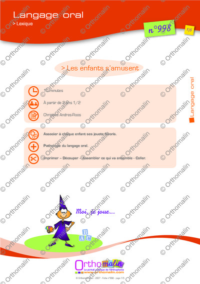 Page 1 de la fiche