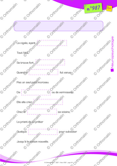 Page 2 de la fiche