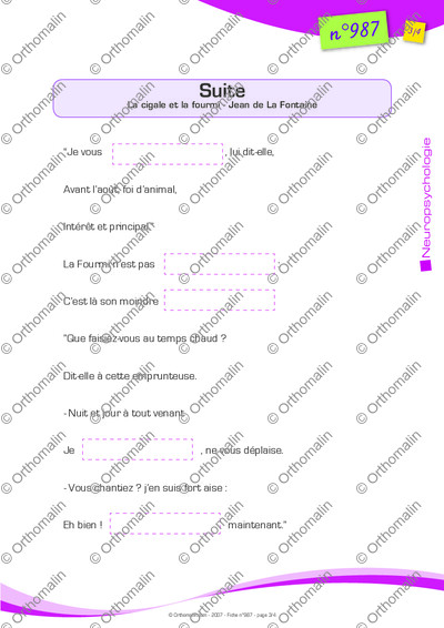 Page 3 de la fiche