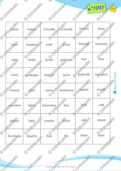 Page 3 de la fiche