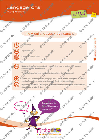Page 1 de la fiche
