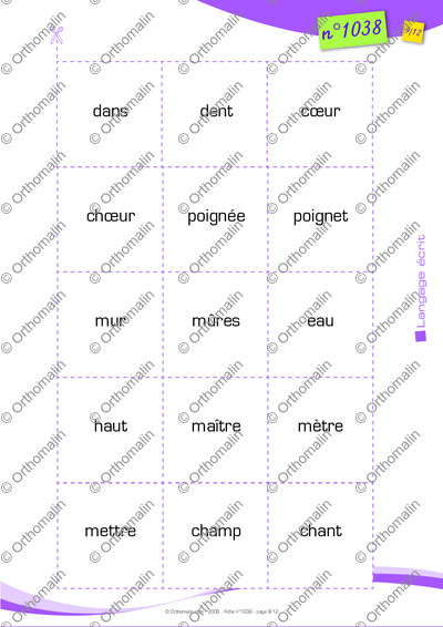 Page 9 de la fiche