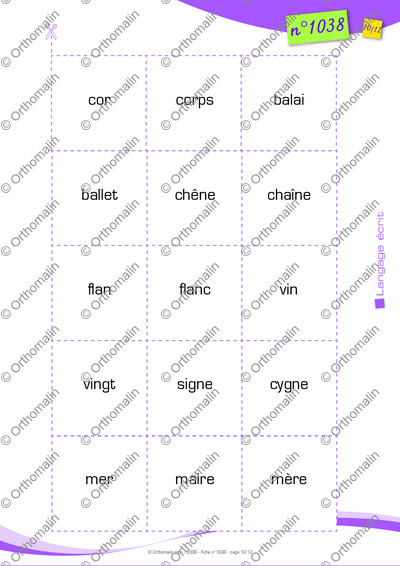 Page 10 de la fiche