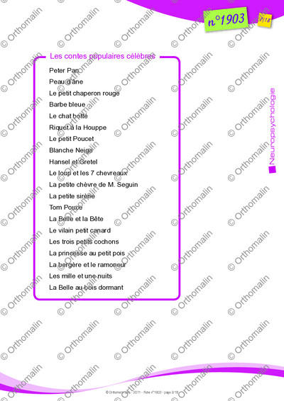 Page 2 de la fiche