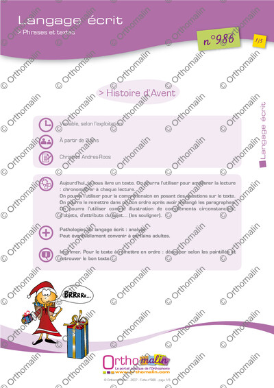 Page 1 de la fiche