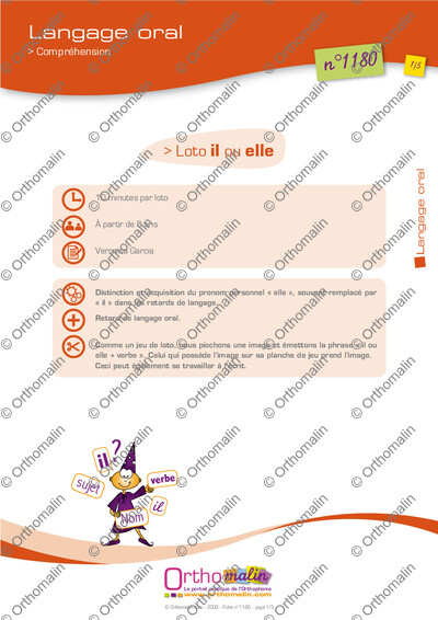 Page 1 de la fiche