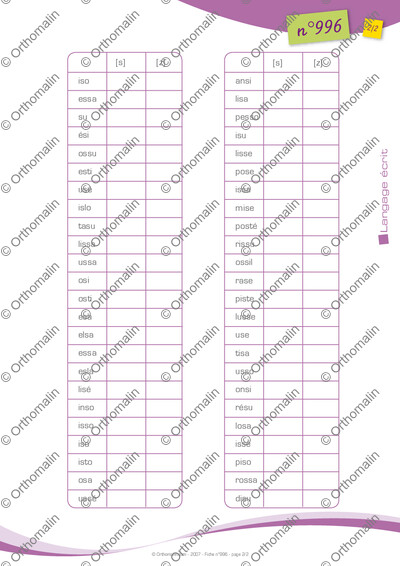 Page 2 de la fiche
