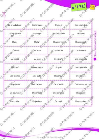 Page 3 de la fiche