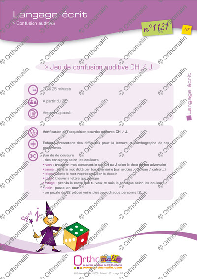 Page 1 de la fiche