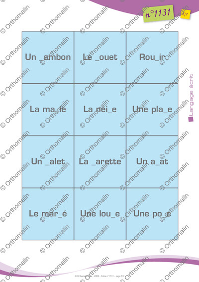 Page 6 de la fiche
