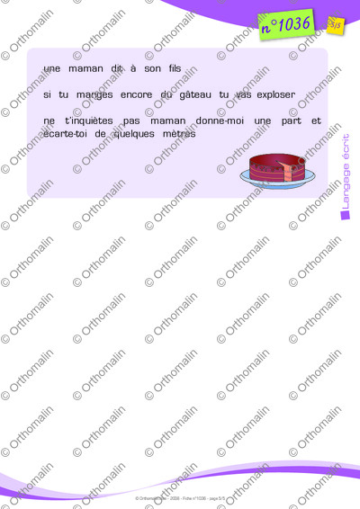 Page 5 de la fiche