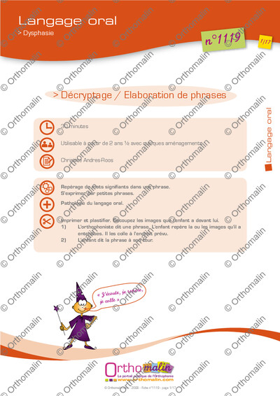 Page 1 de la fiche